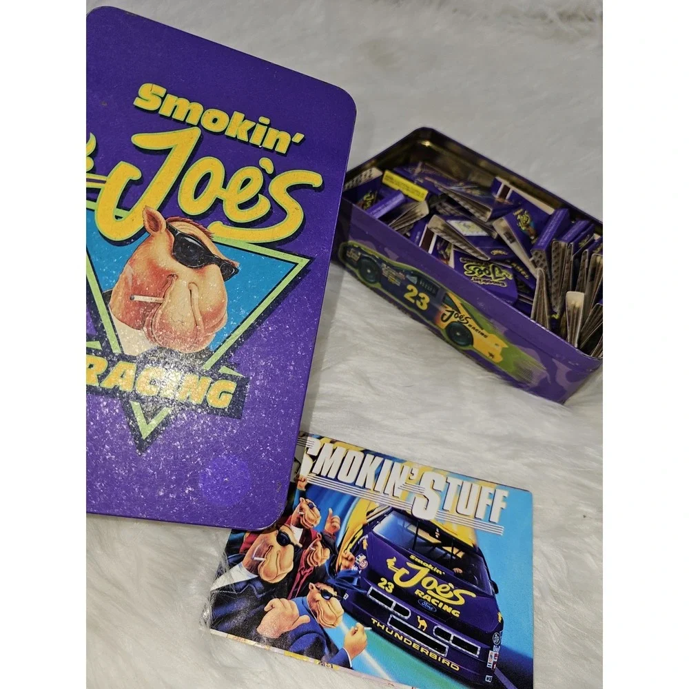41 VINTAGE CAMEL SMOKIN' JOE'S RACING CIGARETTE TINS MATCHES AND ASHTRAY